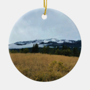 Chief Joseph Mountain, OR Ceramic Ornament