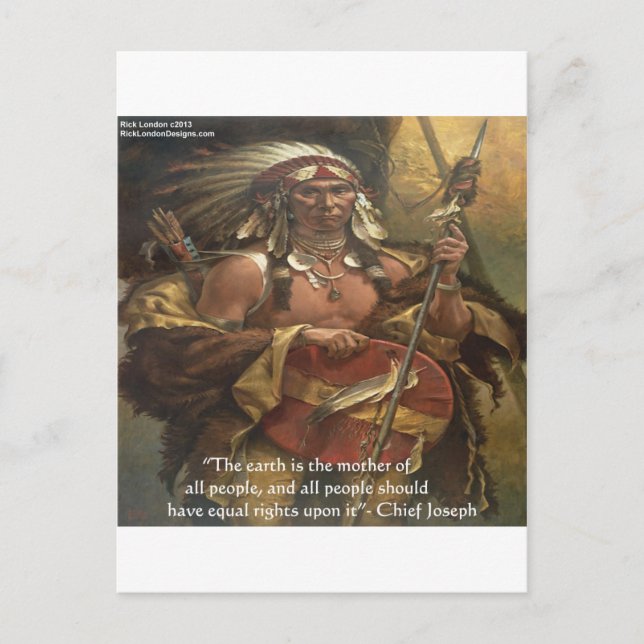 Chief Joseph & Nature Quote Gifts Tees & Cards (Front)