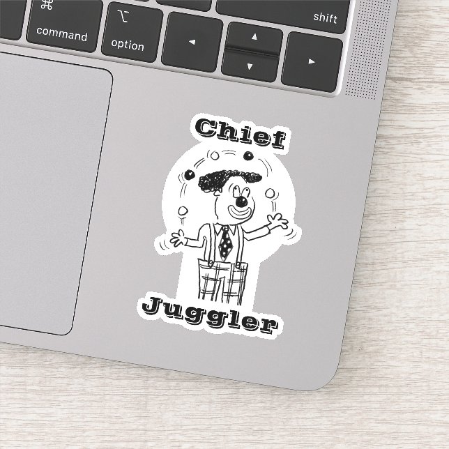 Chief Juggler  Sticker (Detail)