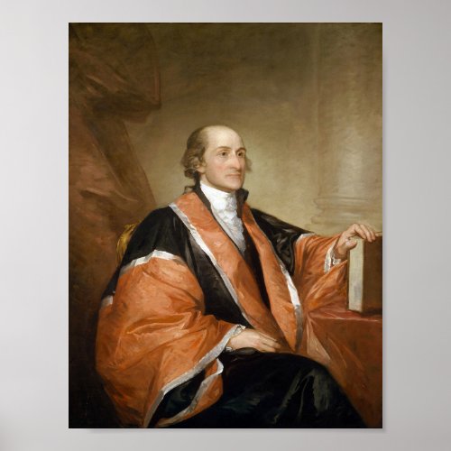 Chief Justice John Jay Portrait _ Gilbert Stuart Poster
