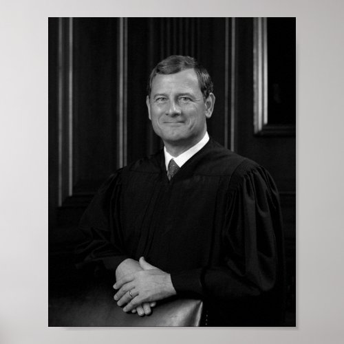 Chief Justice Roberts Portrait Poster