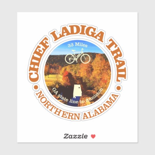 Chief Ladiga Trail cycling c Sticker