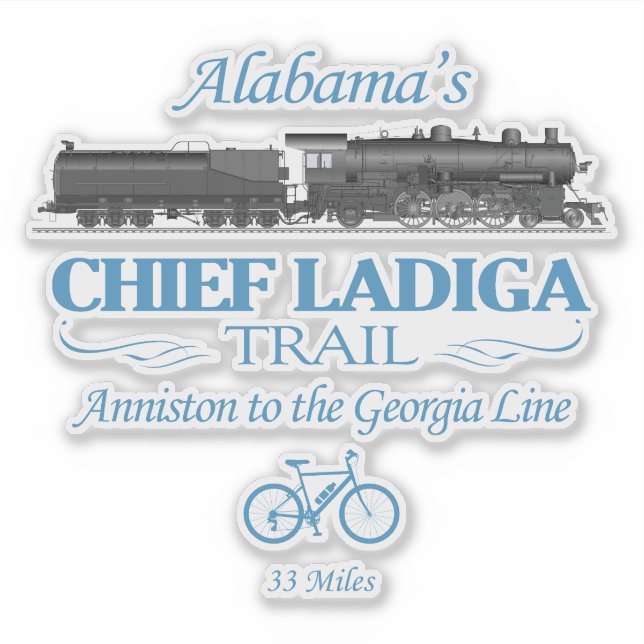 Chief Ladiga Trail (RT2) Sticker (Front)