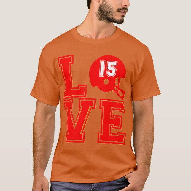 Chief Love Kansas City Pajamas Quarterback Patrick T-Shirt (Front)