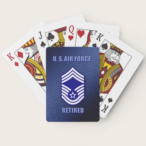 Chief Master Sergeant Poker Cards