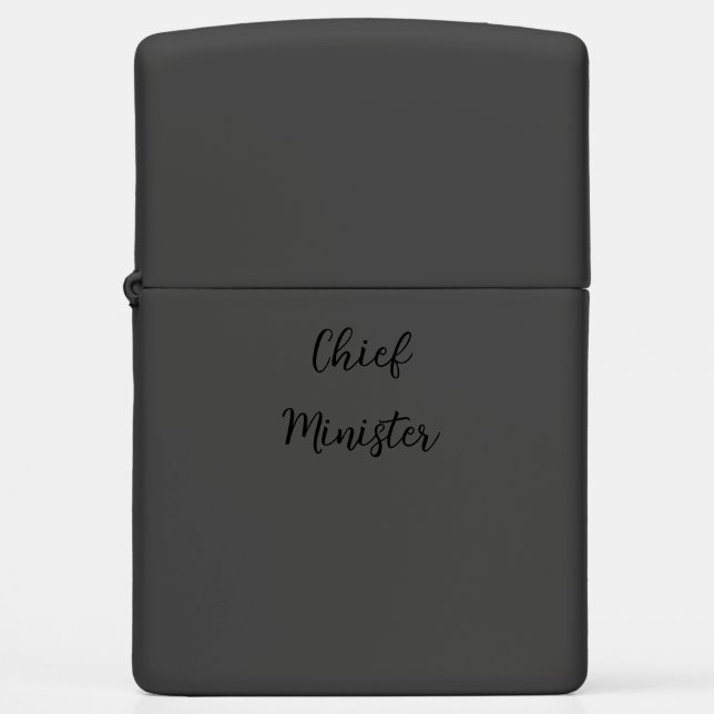Chief Minister Zippo Lighter (Front)