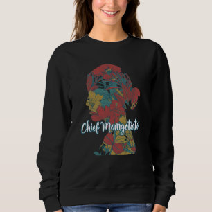 Chief Momgotiator Mom Humor Mother Kids Mother's D Sweatshirt