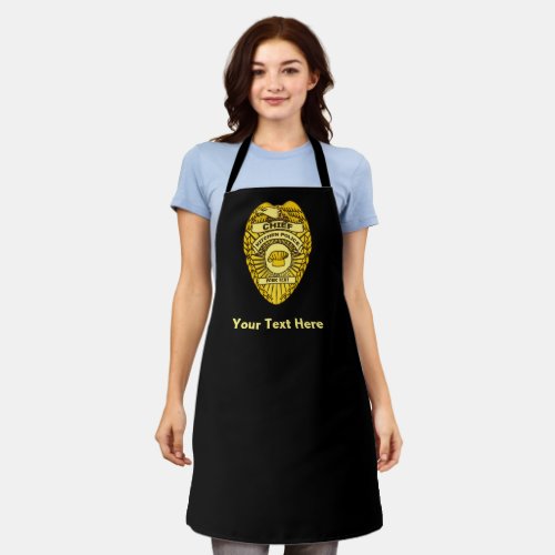 Chief Of Kitchen Police Badge Apron