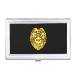 Chief Of Kitchen Police Badge Business Card Case