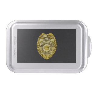 Chief Of Kitchen Police Badge Cake Pan