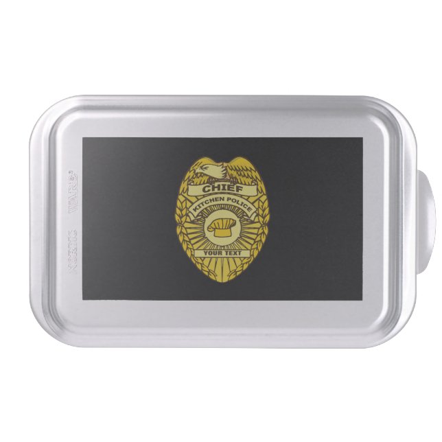 Chief Of Kitchen Police Badge Cake Pan (Front)