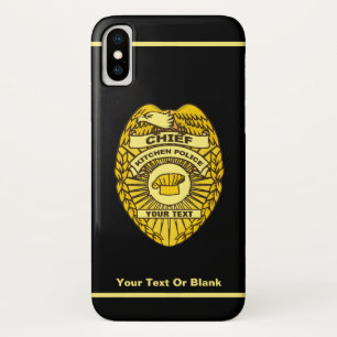 Chief Of Kitchen Police Badge iPhone X Case