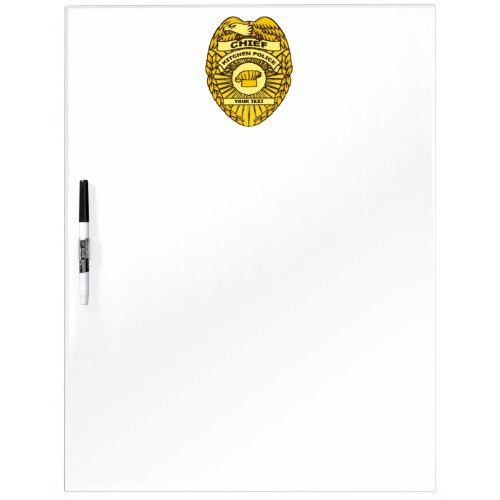 Chief Of Kitchen Police Badge Dry_Erase Board
