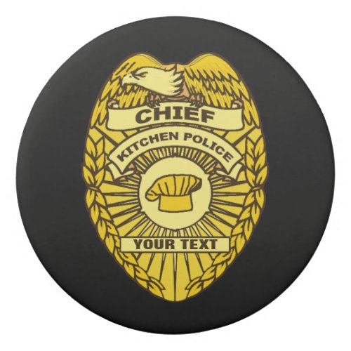 Chief Of Kitchen Police Badge Eraser