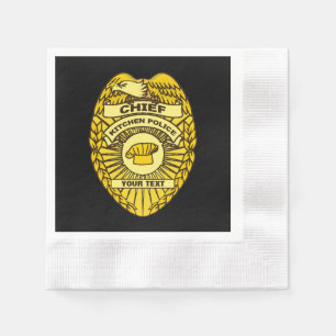 Chief Of Kitchen Police Badge Napkins