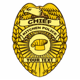Chief Of Kitchen Police Badge Statuette