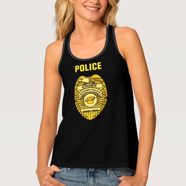 Chief Of Kitchen Police Badge Tank Top (Front)