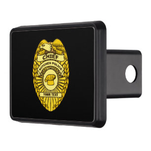 Chief Of Kitchen Police Badge Trailer Hitch Cover