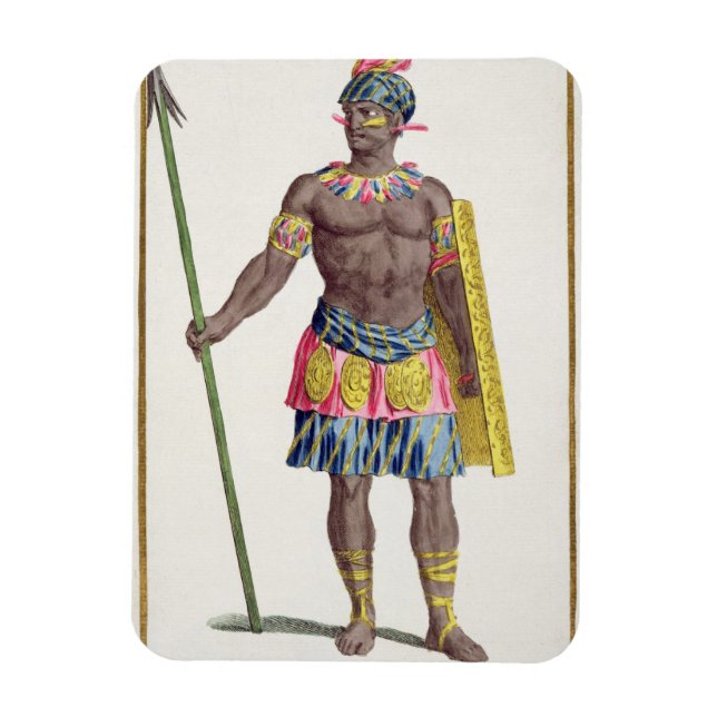 Chief of the Hondurans, 1780 (coloured engraving) Magnet (Vertical)