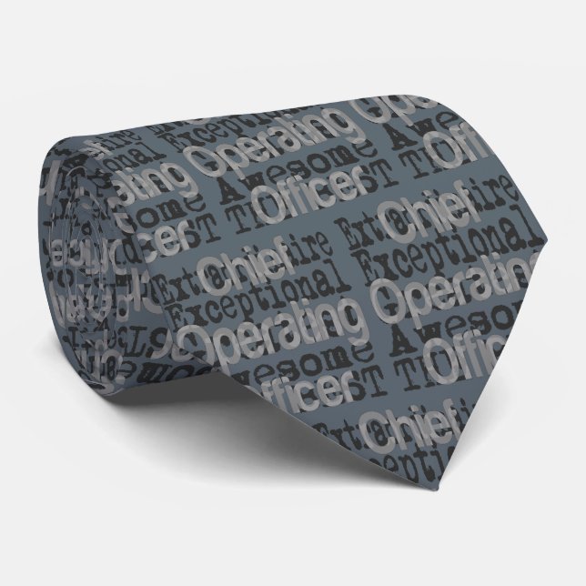 Chief Operating Officer Extraordinaire Neck Tie (Rolled)