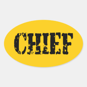 CHIEF OVAL STICKER