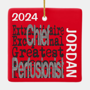 Chief Perfusionist Extraordinaire CUSTOM Ceramic Ornament
