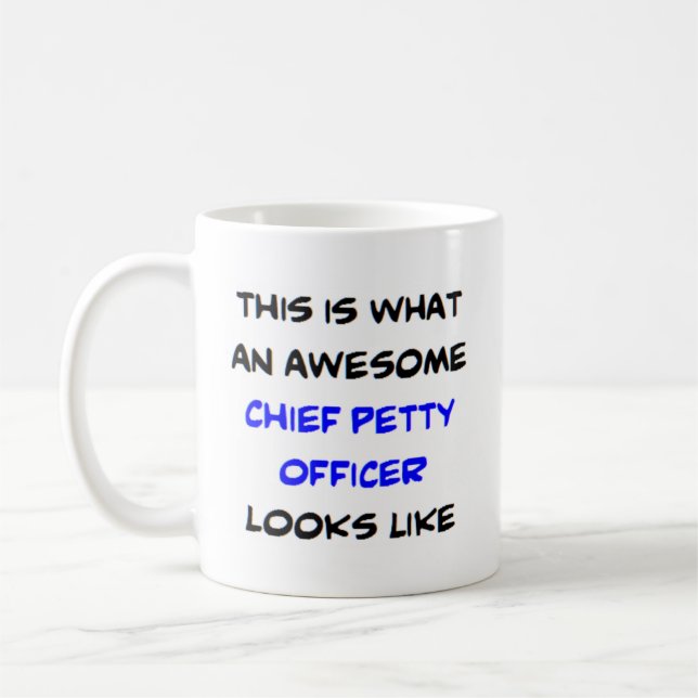 chief petty officer, awesome coffee mug (Left)