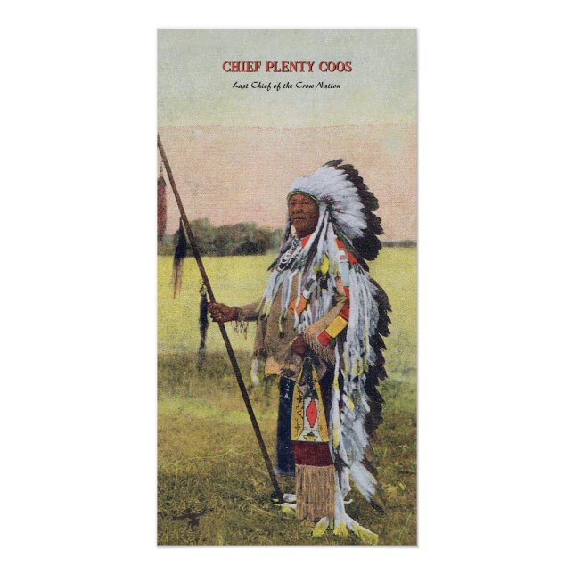 Chief Plenty Coos Notebook Poster (Front)