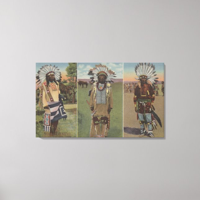 Chief Red Cloud, Chief Dewey Beard Canvas Print (Front)