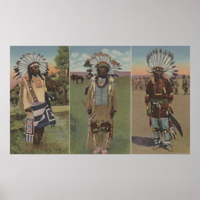 Chief Red Cloud, Chief Dewey Beard Poster (Front)