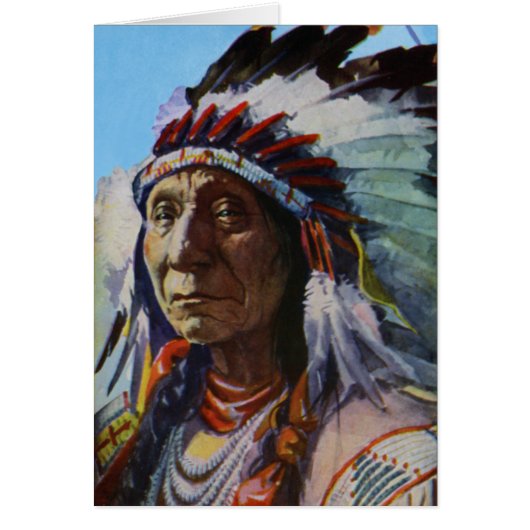 Chief Red Cloud Oglala Lakota Sioux Tribe Cards (Front)