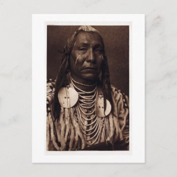 Chief Red Wing - Tatankamani - Walking Buffalo Postcard by scenesfromthepast at Zazzle