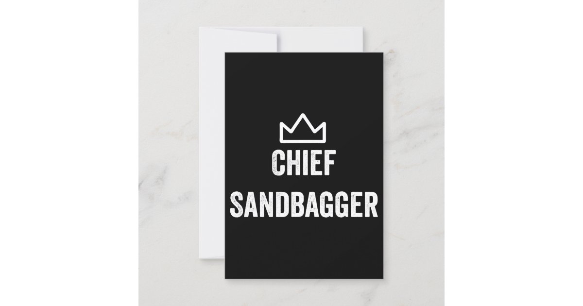 Chief Sandbagger Golf Meme Bjj Chess Sandbag Invitation
