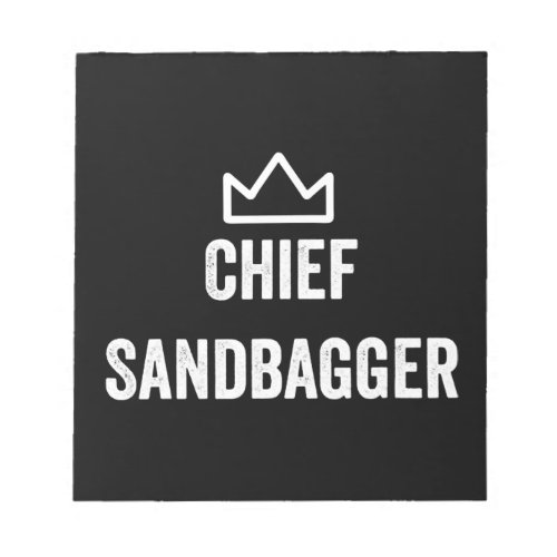 Chief Sandbagger Golf Meme Bjj Chess Sandbag Notepad