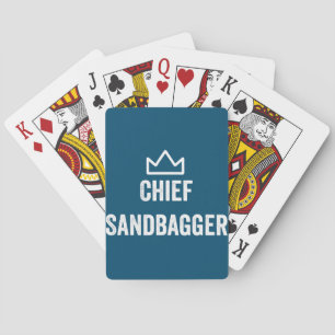 Chief Sandbagger Golf Meme Bjj Chess Sandbag Poker Cards