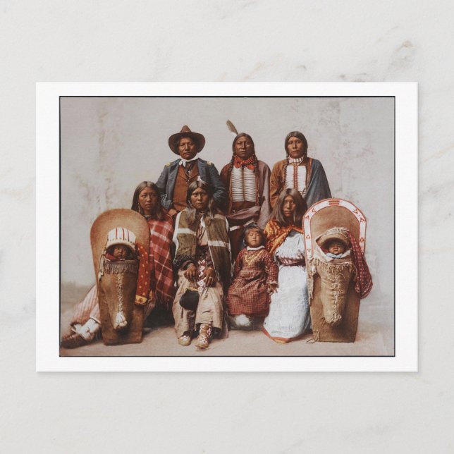Chief Sevara Family Ute 1897 Postcard (Front)
