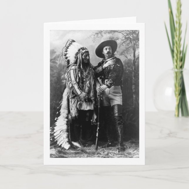 Chief Sitting Bull and Buffalo Bill 1895 Card (Front)
