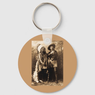 Chief Sitting Bull and Buffalo Bill 1895 Keychain