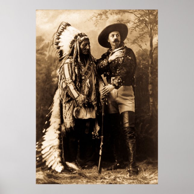 Chief Sitting Bull and Buffalo Bill Poster (Front)