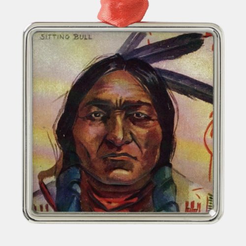 Chief Sitting Bull Metal Ornament