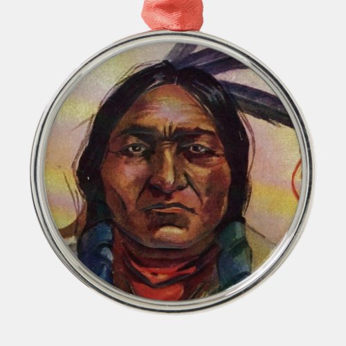 Chief Sitting Bull Metal Ornament