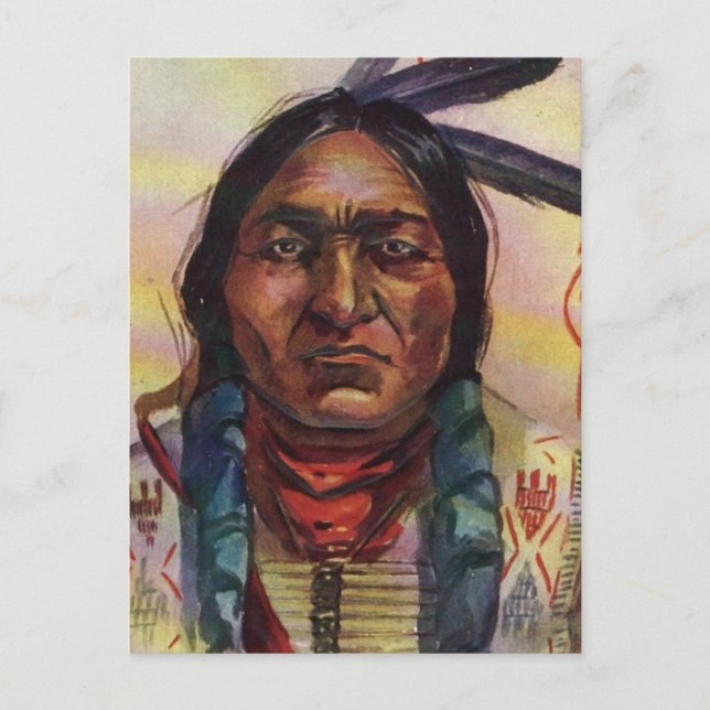 Chief Sitting Bull Postcard (Front)