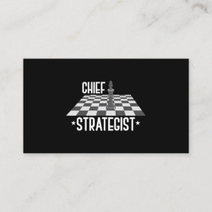 Chief Strategist Chess   I Always Win This Game Enclosure Card