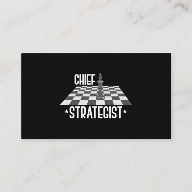 Chief Strategist Chess | I Always Win This Game Enclosure Card (Front)