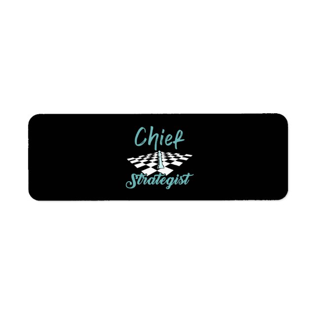 Chief Strategist Chess | I Always Win This Game Label (Front)