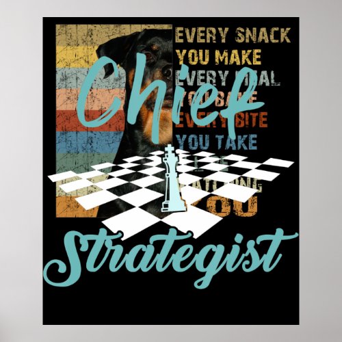 Chief Strategist Chess  I Always Win This Game Poster