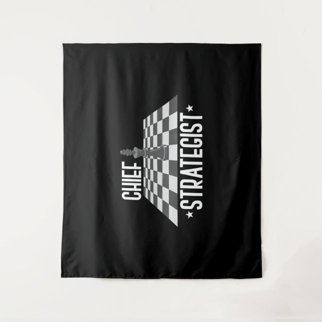Chief Strategist Chess | I Always Win This Game Tapestry (Front)