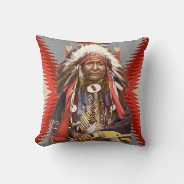 Chief Throw Pillow (Front)