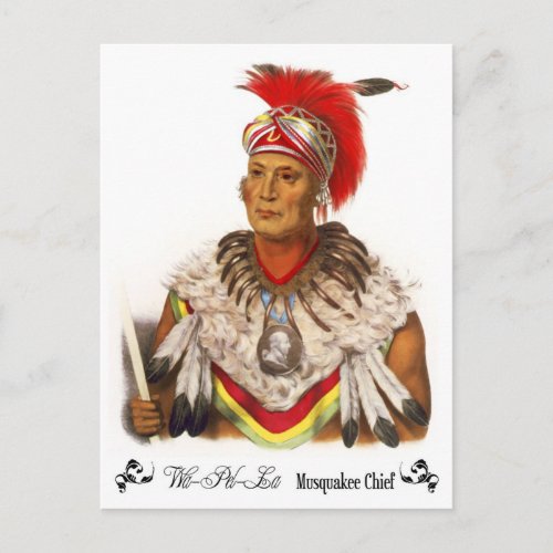Chief Wapello Musquakee Chief Postcard