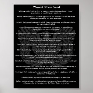 Chief Warrant Officer Creed Poster